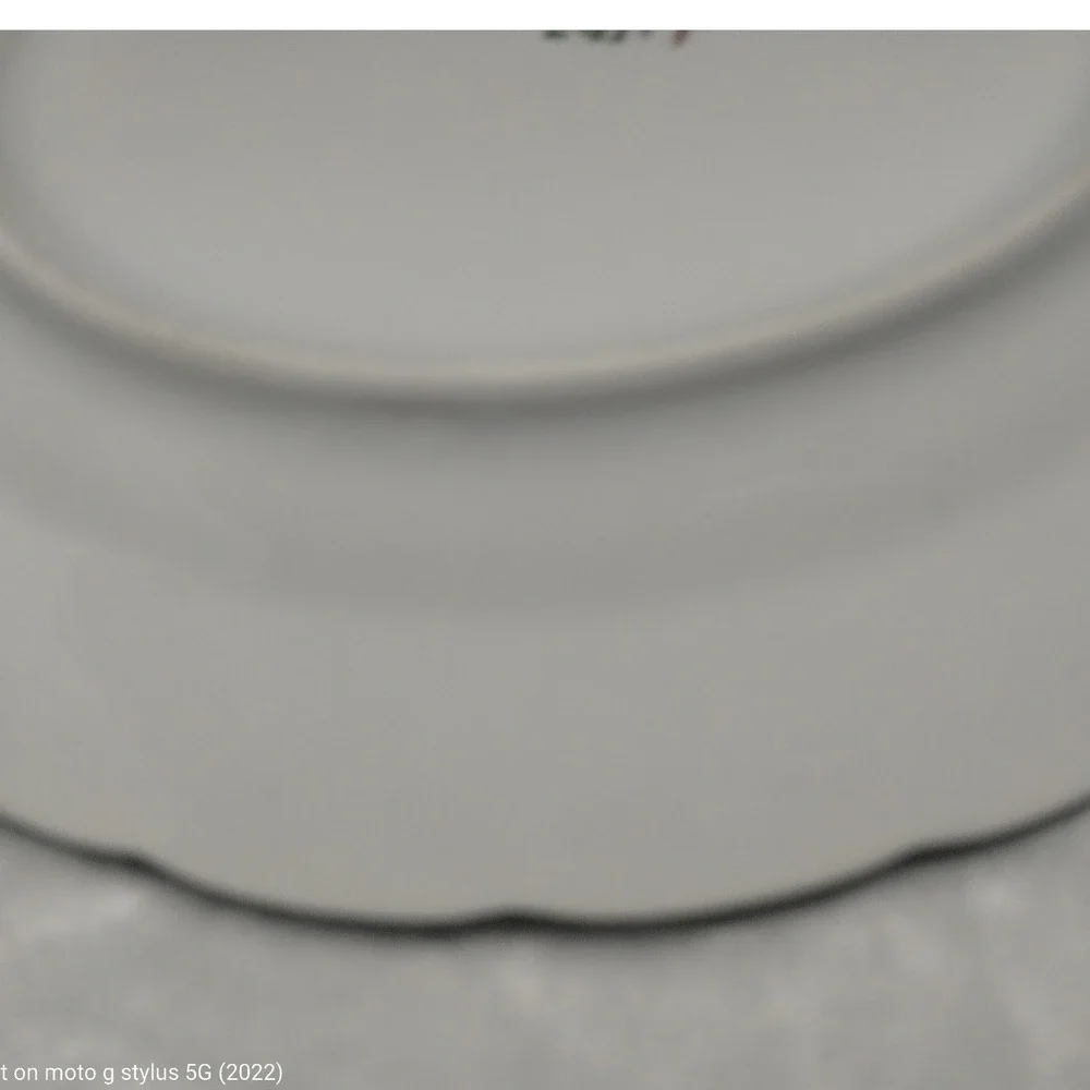 Bernardaud Limoges Fraises Strawberry Handled Cake Plate‎ French Porcelain
